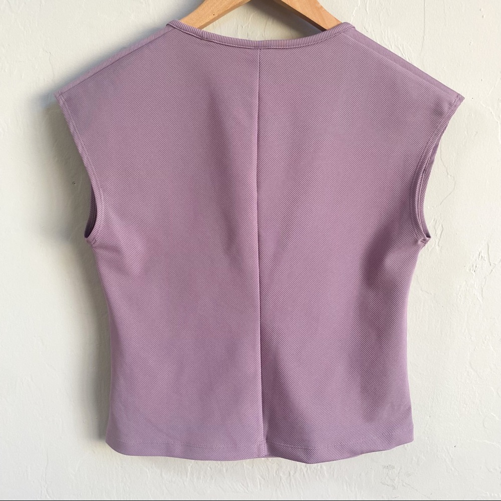 Athleta Bayview Purple Tee Shirt - Picture 4 of 7